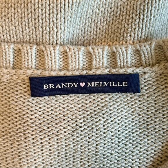 Brandy Melville Brianna Cotton Thin Stripe sweater oversized nautical coastal - Picture 8 of 8